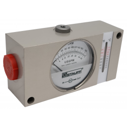 PRZEPŁYWOMIERZ 10-180L 3/4'' Z TERMOMETREM
